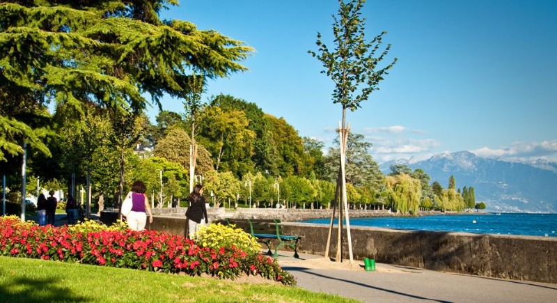 quai ouchy lausanne romantique
